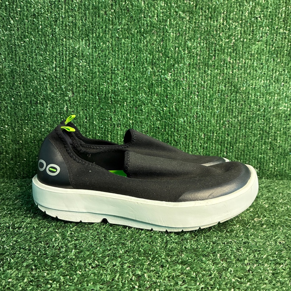 OOFOS OOmg Low Recovery Breathable Lightweight Slip On Shoes Black Womens Sz 7.5